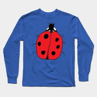 Lady bug, A lucky, pretty, cute and beautiful ladybug design. Long Sleeve T-Shirt